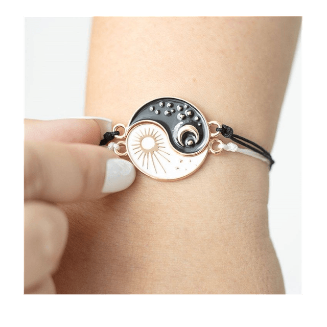Pair of Yin Yang Best friends bracelets