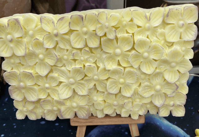Large flower detail wax melt slab bars -Ready to ship 🚚