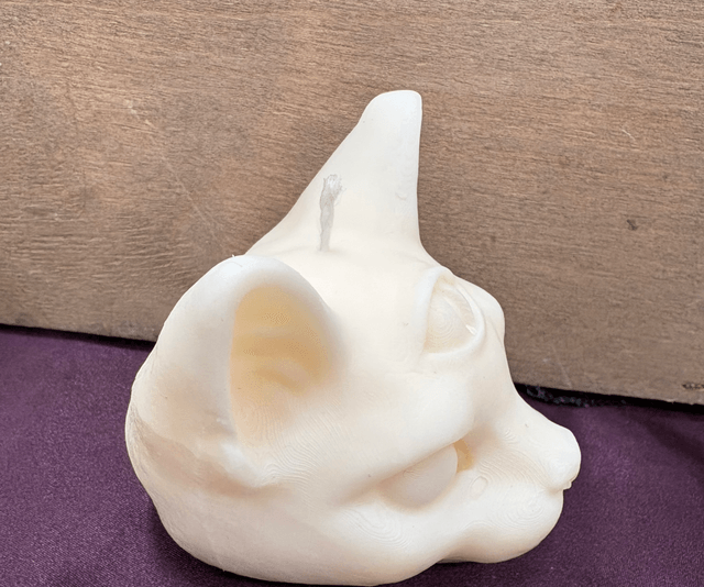 Handmade Third Eye Cat Candle – Mystical & Witchy Decor 🐈‍⬛🔮