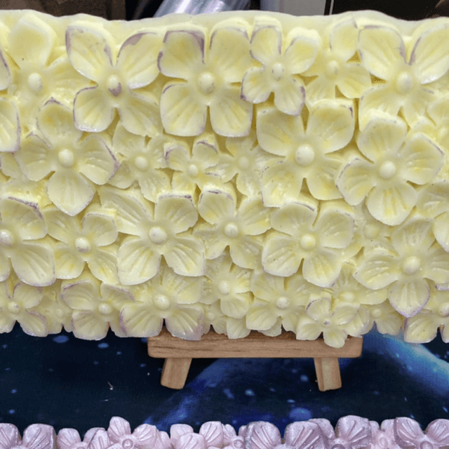 Large flower detail wax melt slab bars -Ready to ship 🚚