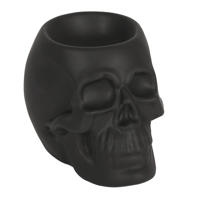 Black & White Skull Wax melt Tealight burner 