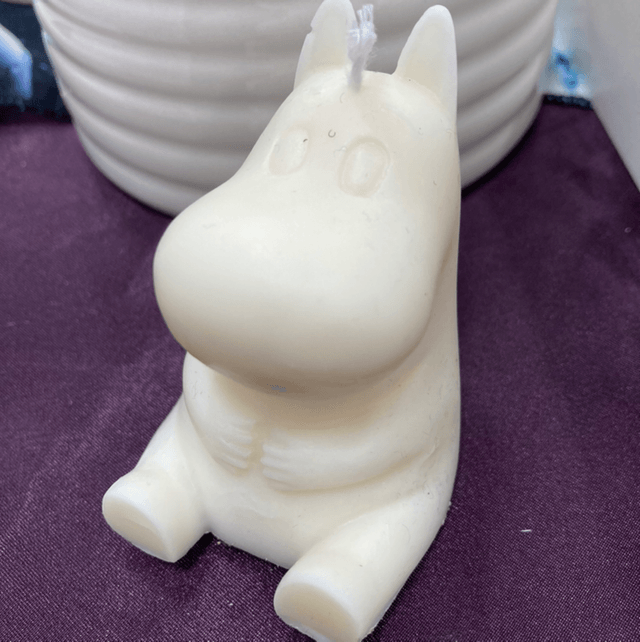Cute Hippo character candle