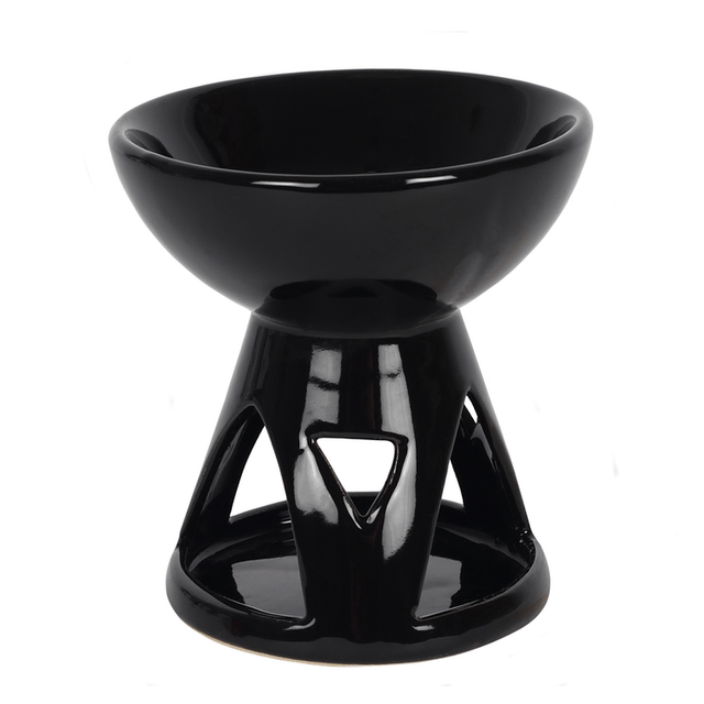 Black Deep Bowl Oil Burner Wax melt Warmer