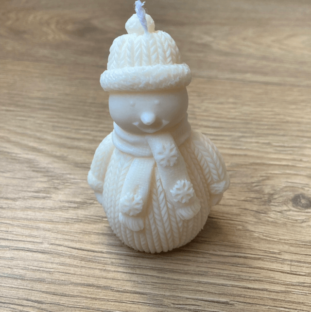 Handmade Snowman Candle ⛄️