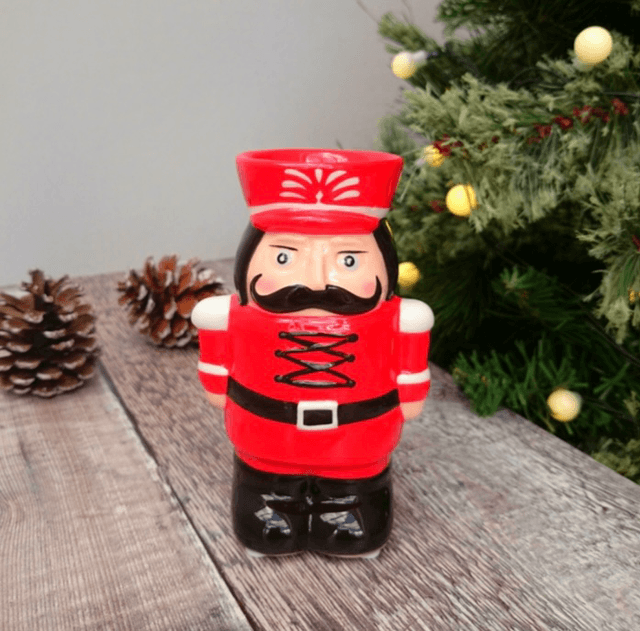 Nutcracker Wax Melter / Oil Burner 13.5cm - Red