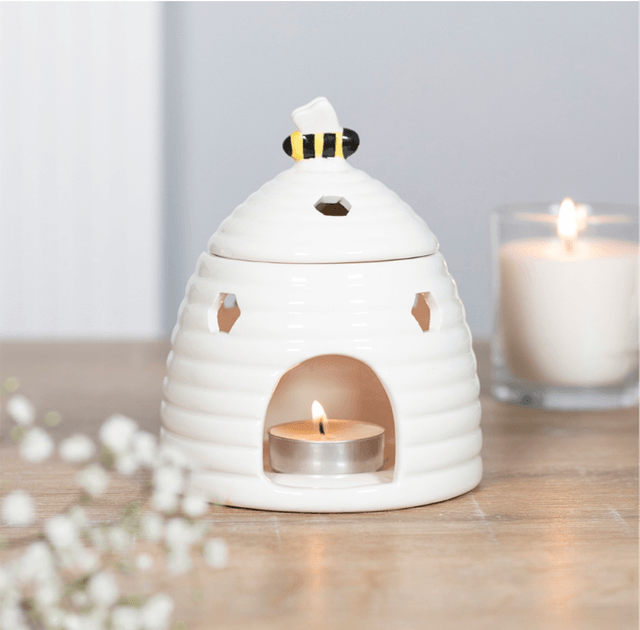 White Beehive Wax Burner