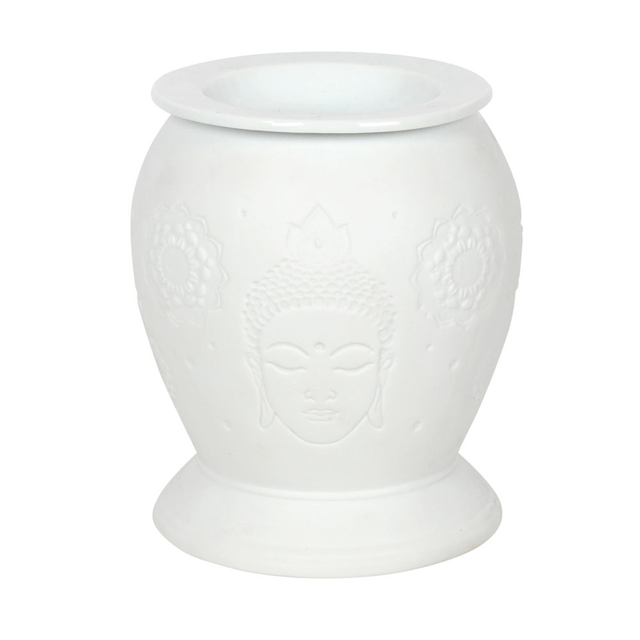 White Ceramic Buddha Electric Wax Burner