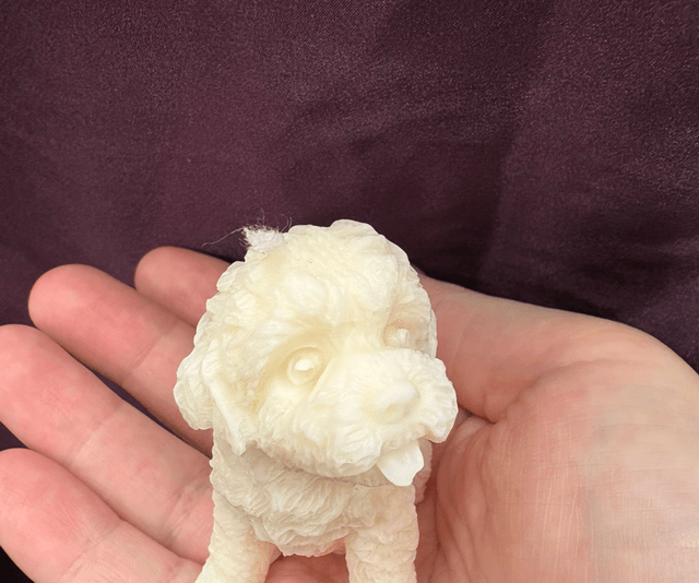 Handmade Tiny Dog Candle – Custom Scent & Colour 🐶💜