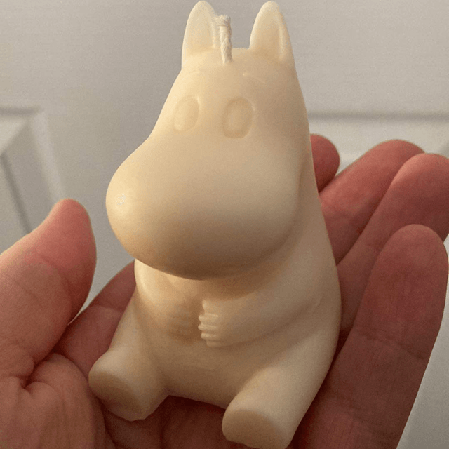 Cute Hippo character candle