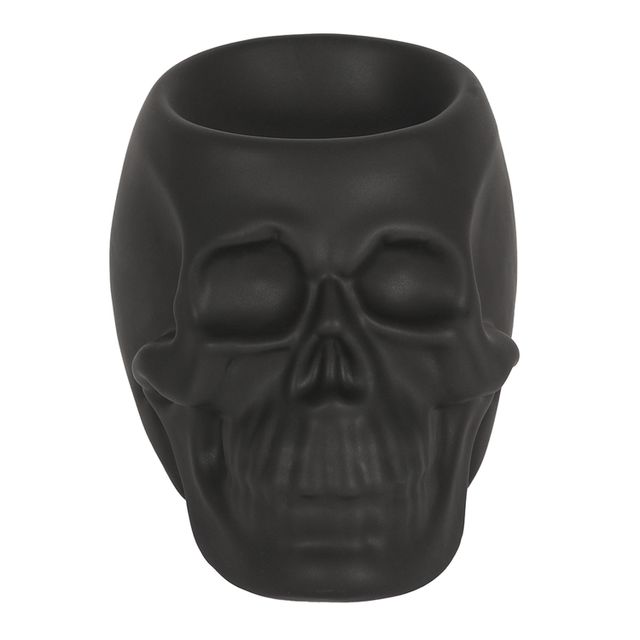 Black & White Skull Wax melt Tealight burner 