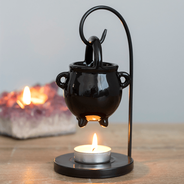 Hanging Cauldron Tealight Wax Burner 