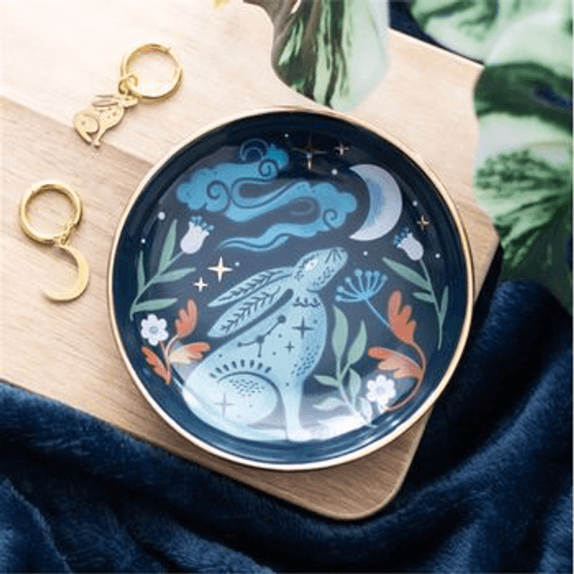 Midnight Hare Trinket dish