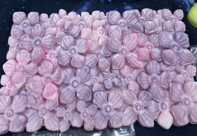 Large flower detail wax melt slab bars -Ready to ship 🚚