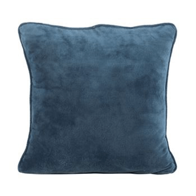 Midnight Hare Cushion – 35cm Velvet Cushion | Moon Gazing Hare | Steel Blue Accent Pillow
