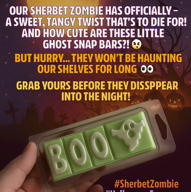 Brand new Sherbert Zombie Snap bars ghost boo!