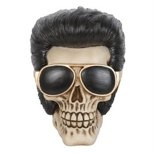 Rockstar Skull Ornament 