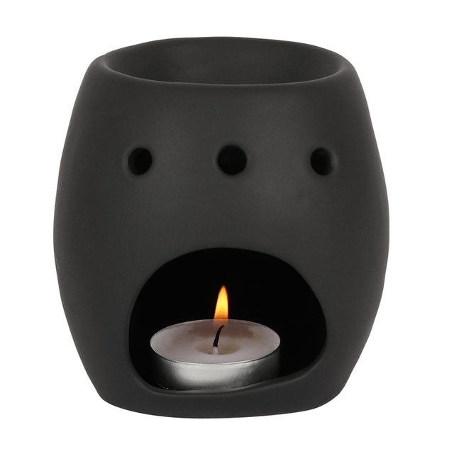 Black & White Skull Wax melt Tealight burner 