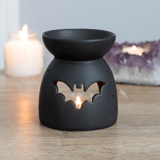 Black Bat Cut Out Wax Tealight Burner