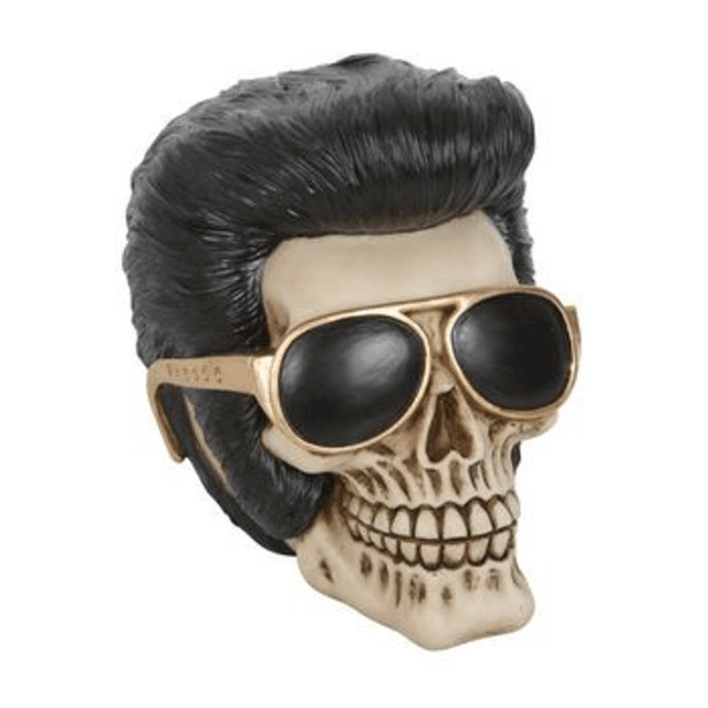 Rockstar Skull Ornament 