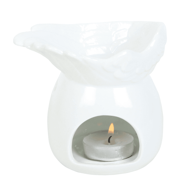 Angel wing dish tealight wax melt burner