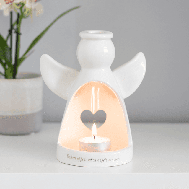 Feathers appear when angels are near 🪶 Tealight Candle Holder 