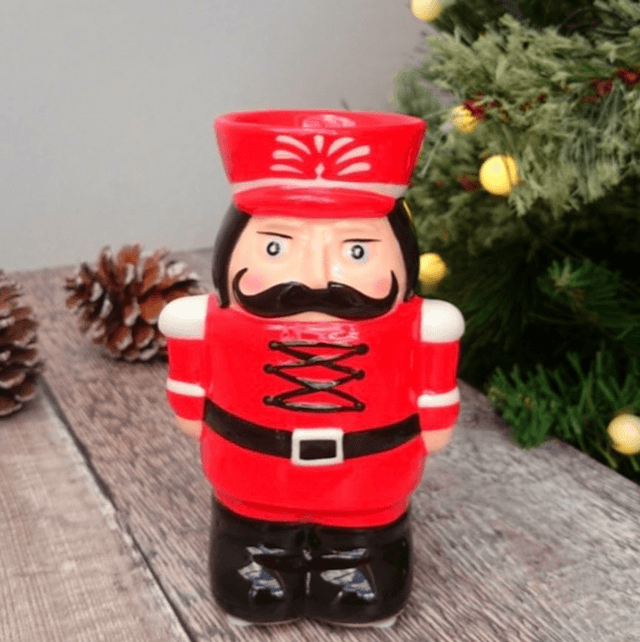 Nutcracker Wax Melter / Oil Burner 13.5cm - Red
