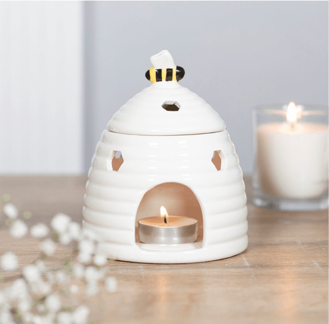White Beehive Wax Burner