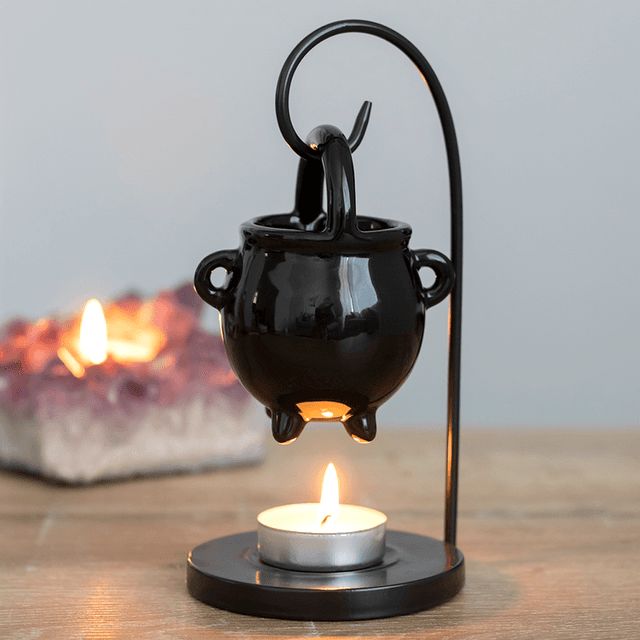 Hanging Cauldron Tealight Wax Burner 