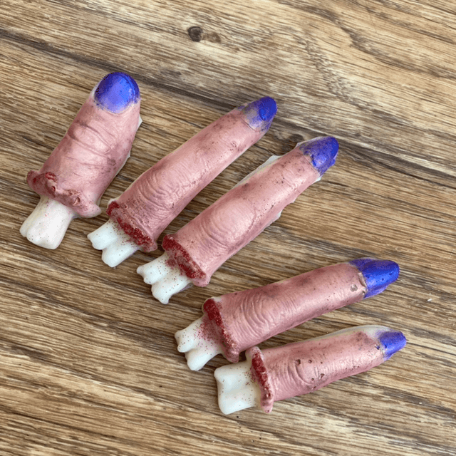 Handmade severed fingers wax melts Halloween 