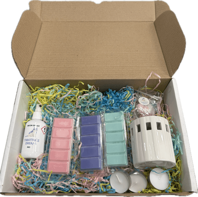Wax Melt Gift Set with White Burner &amp; Rio Inspired Room Spray – Citrus &amp; Verbena, Berry Splash &amp; Dragon’s Blood